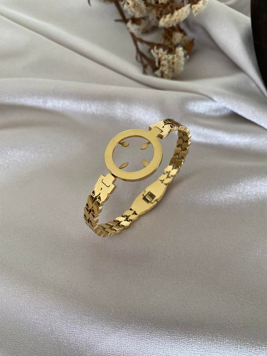 Çeyrek takmalı taşsız kelepçe 