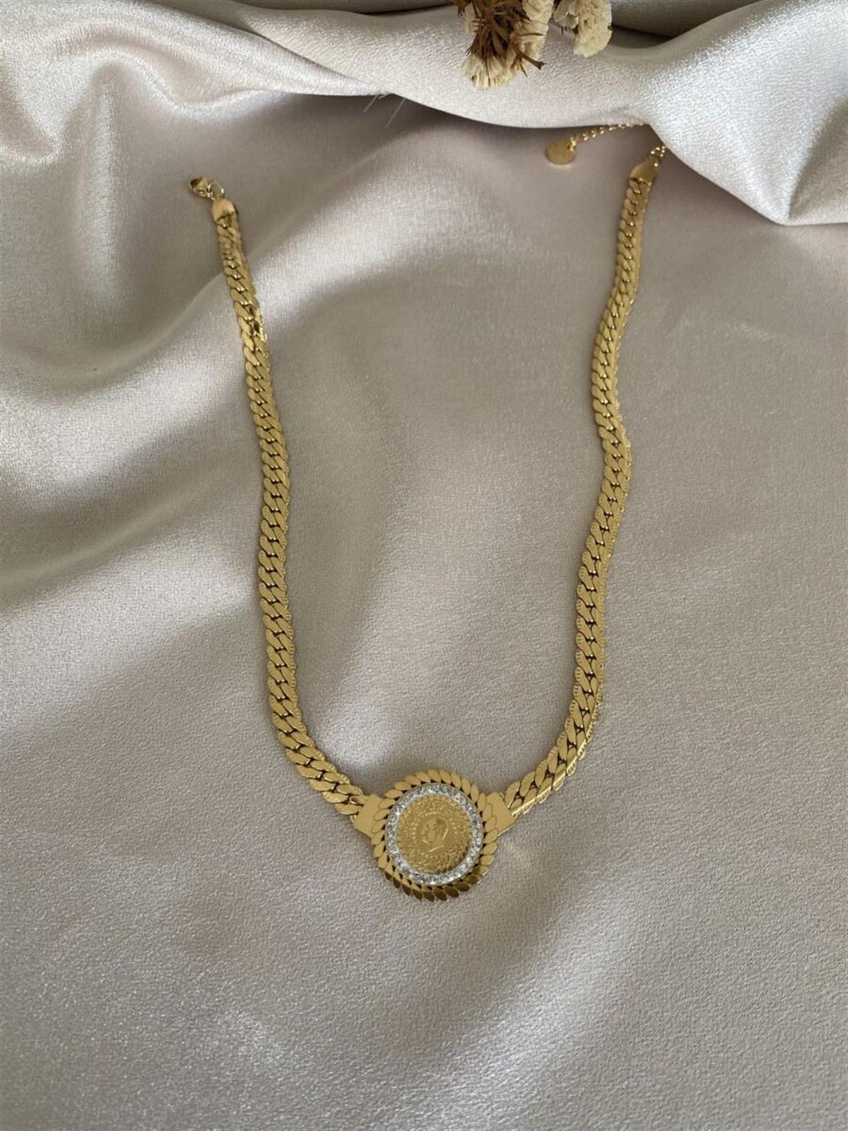 Çeyrekli örgü ezme kolye