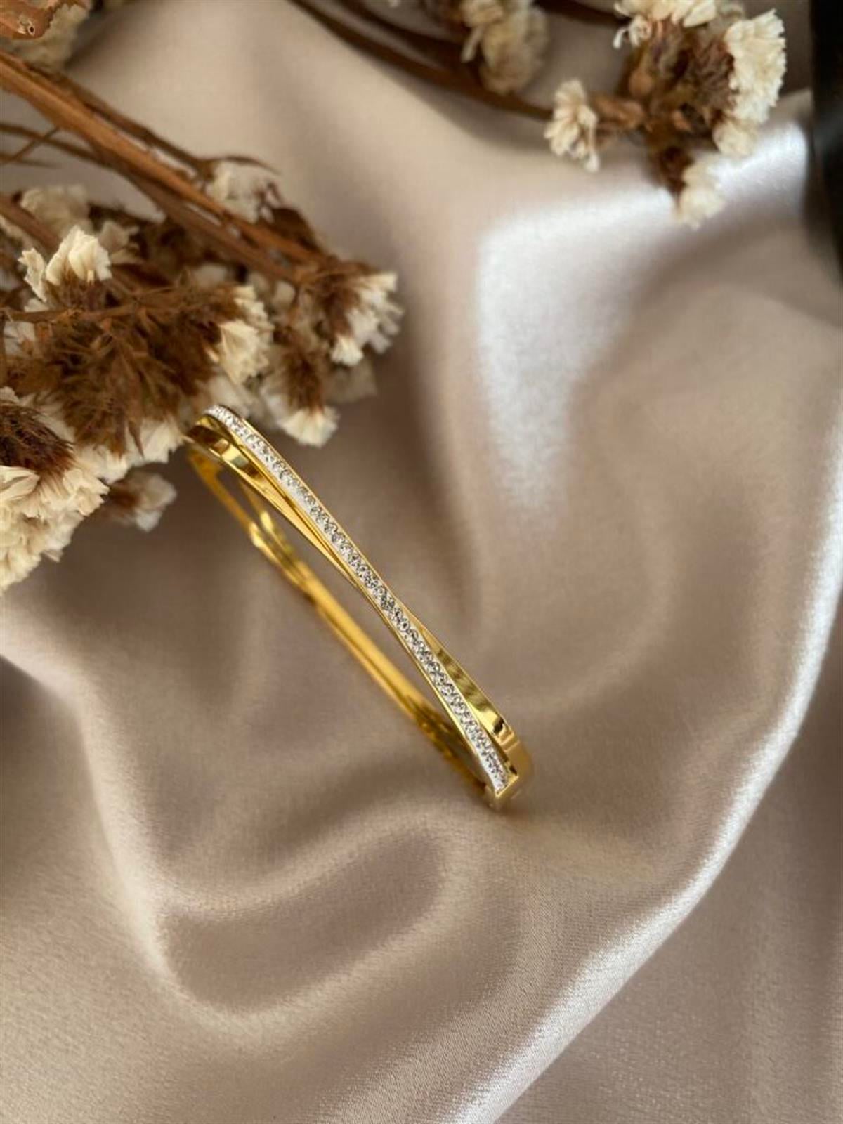 Çift sıralı taşlı  kelepçe