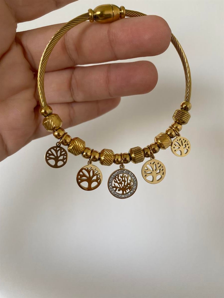 Hayat ağacı çelik pandora