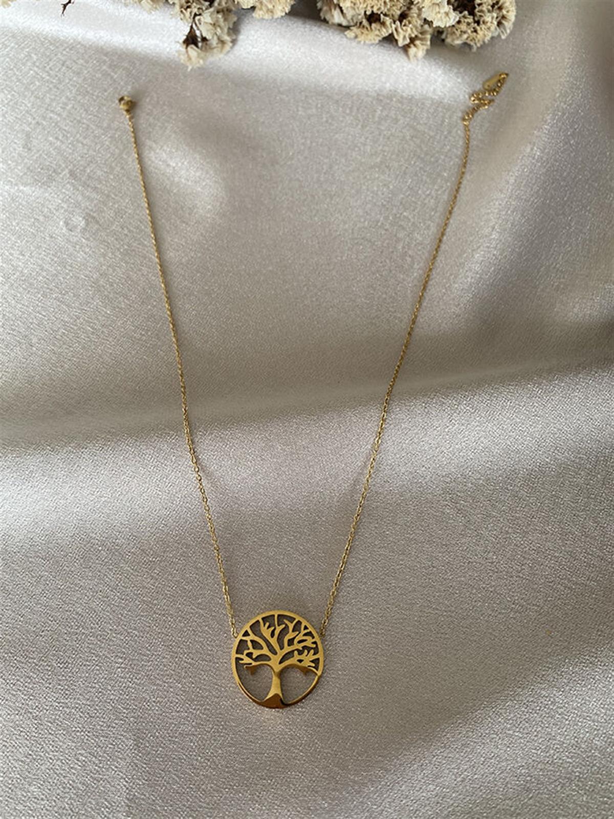 Hayat Ağacı Taşsız Model Kolye
