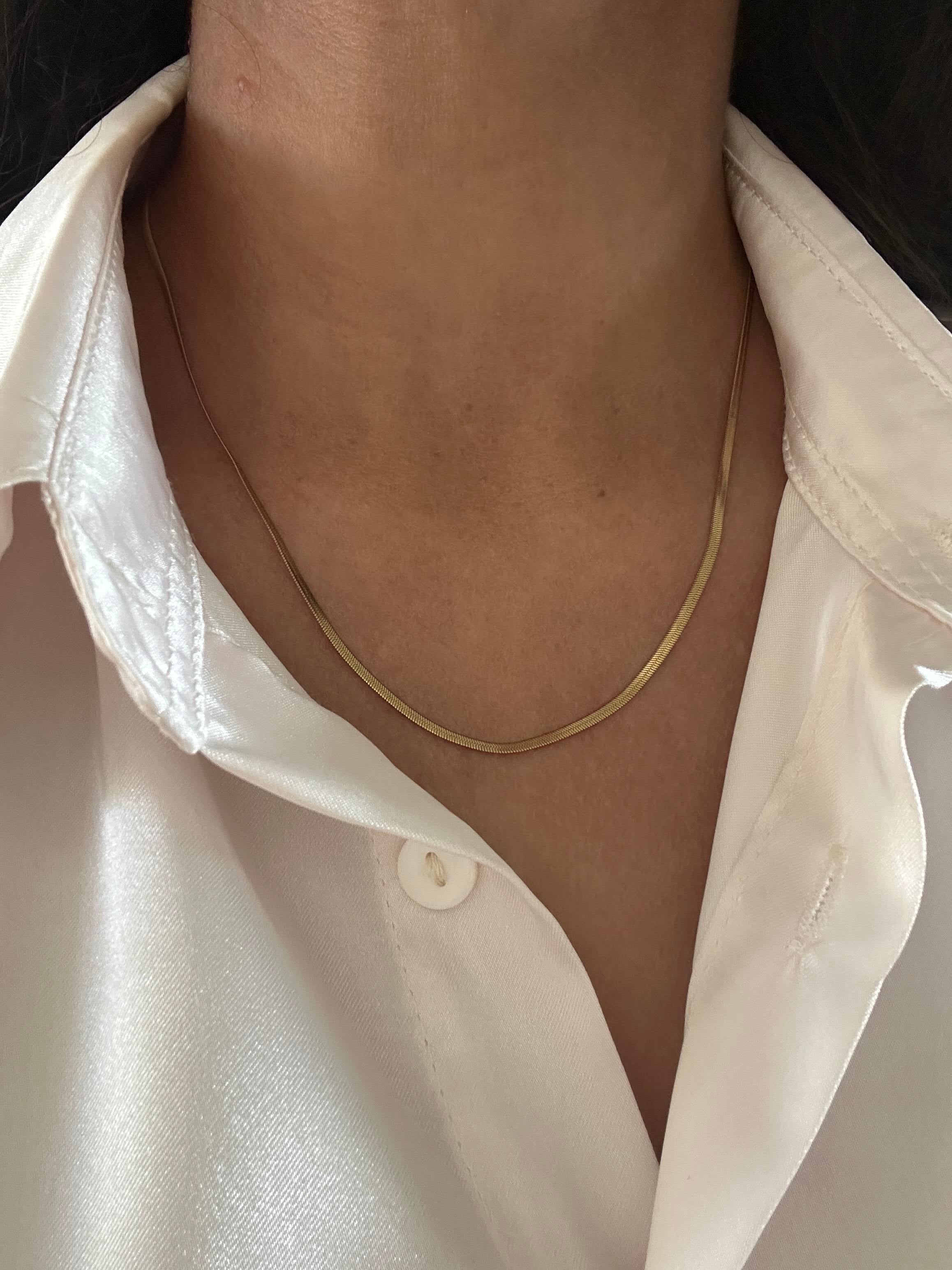 İnce İtalyan kolye 45cm 