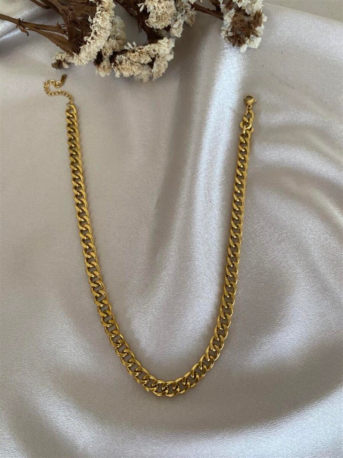 Kalın zincir kuyumcu model kolye