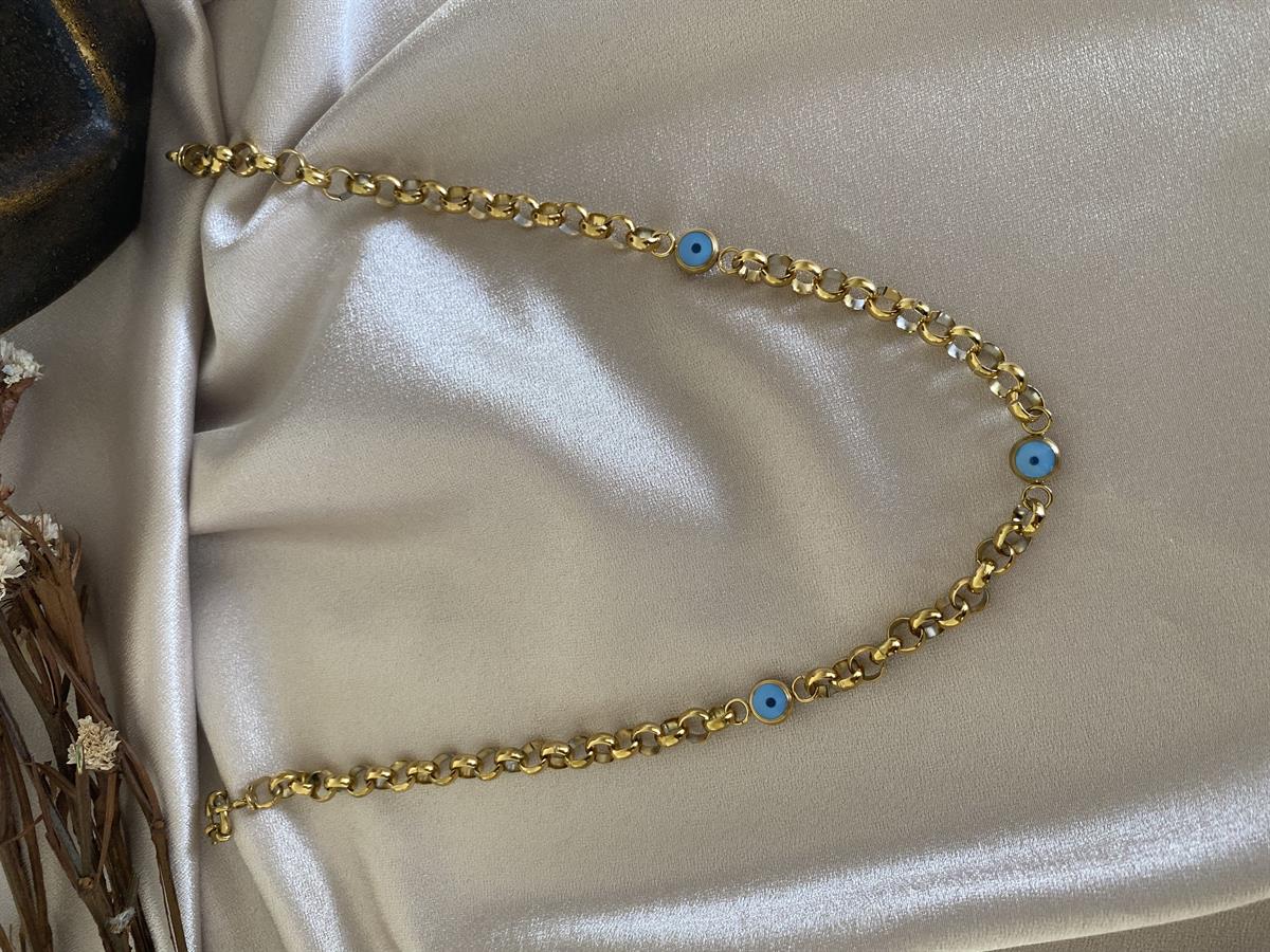 Nazar doç model kolye 