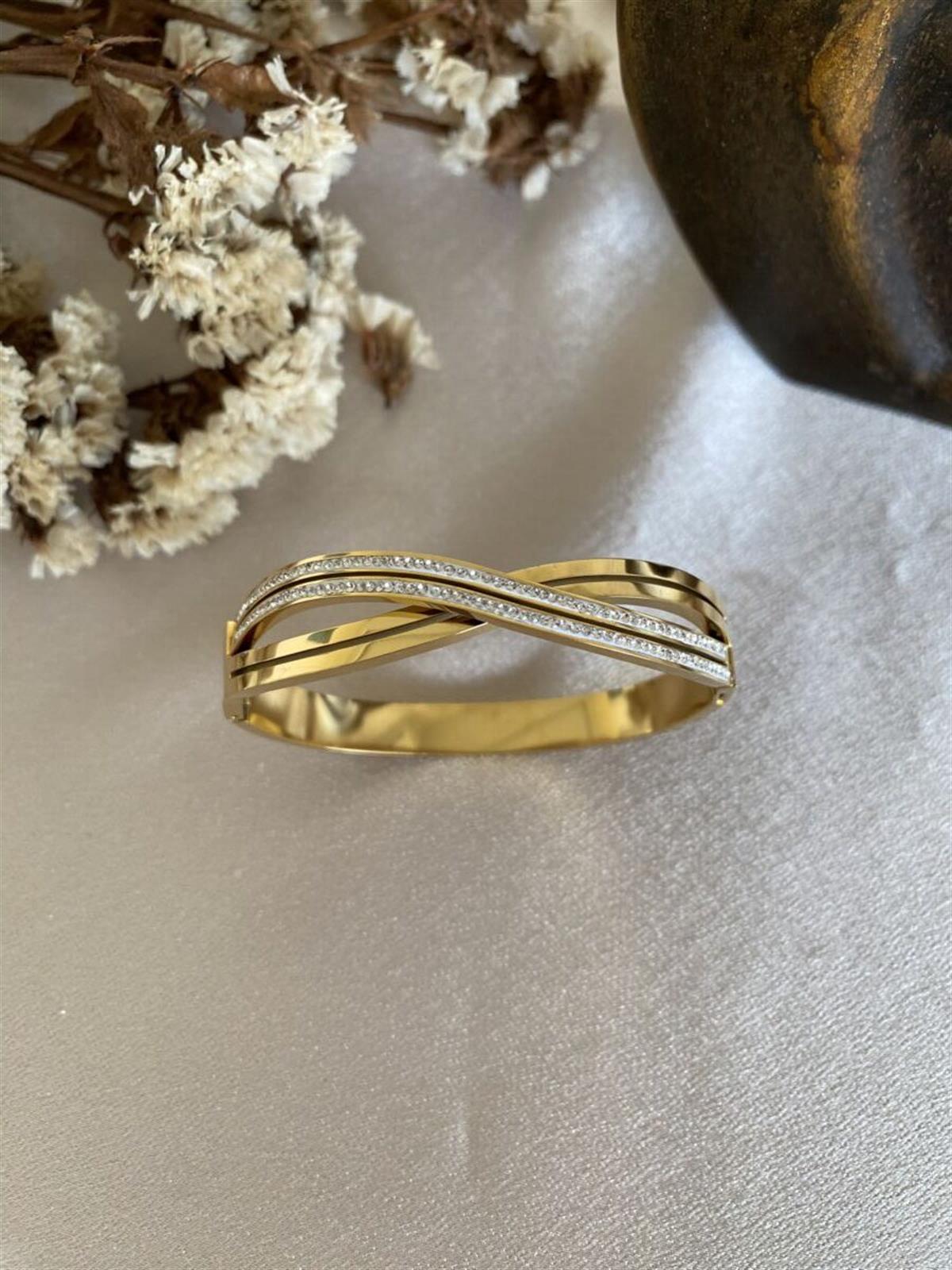 Sonsuzluk model taşlı kelepçe