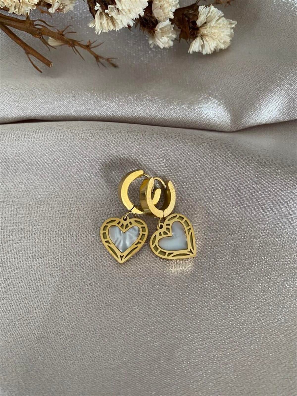 Tasarım model kalp küpe