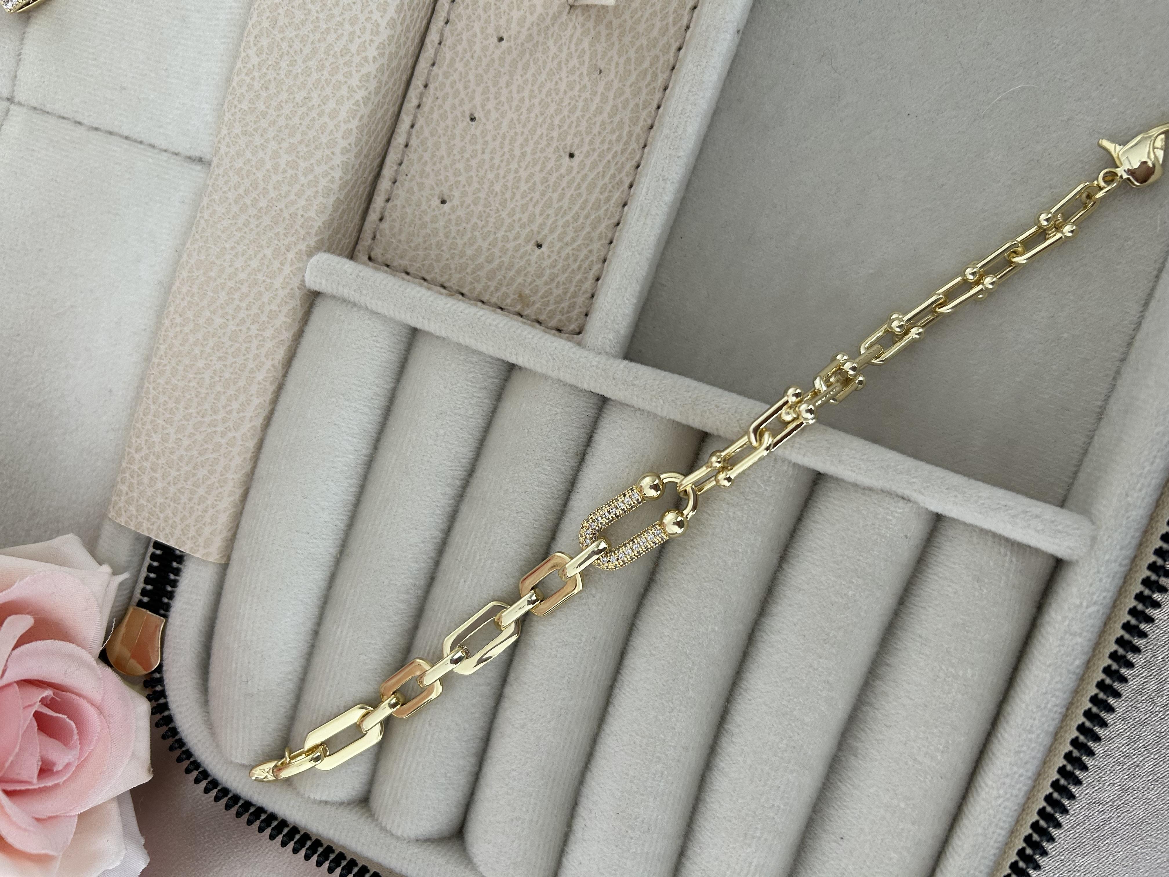 Tiffany 14K taşlı model künye 