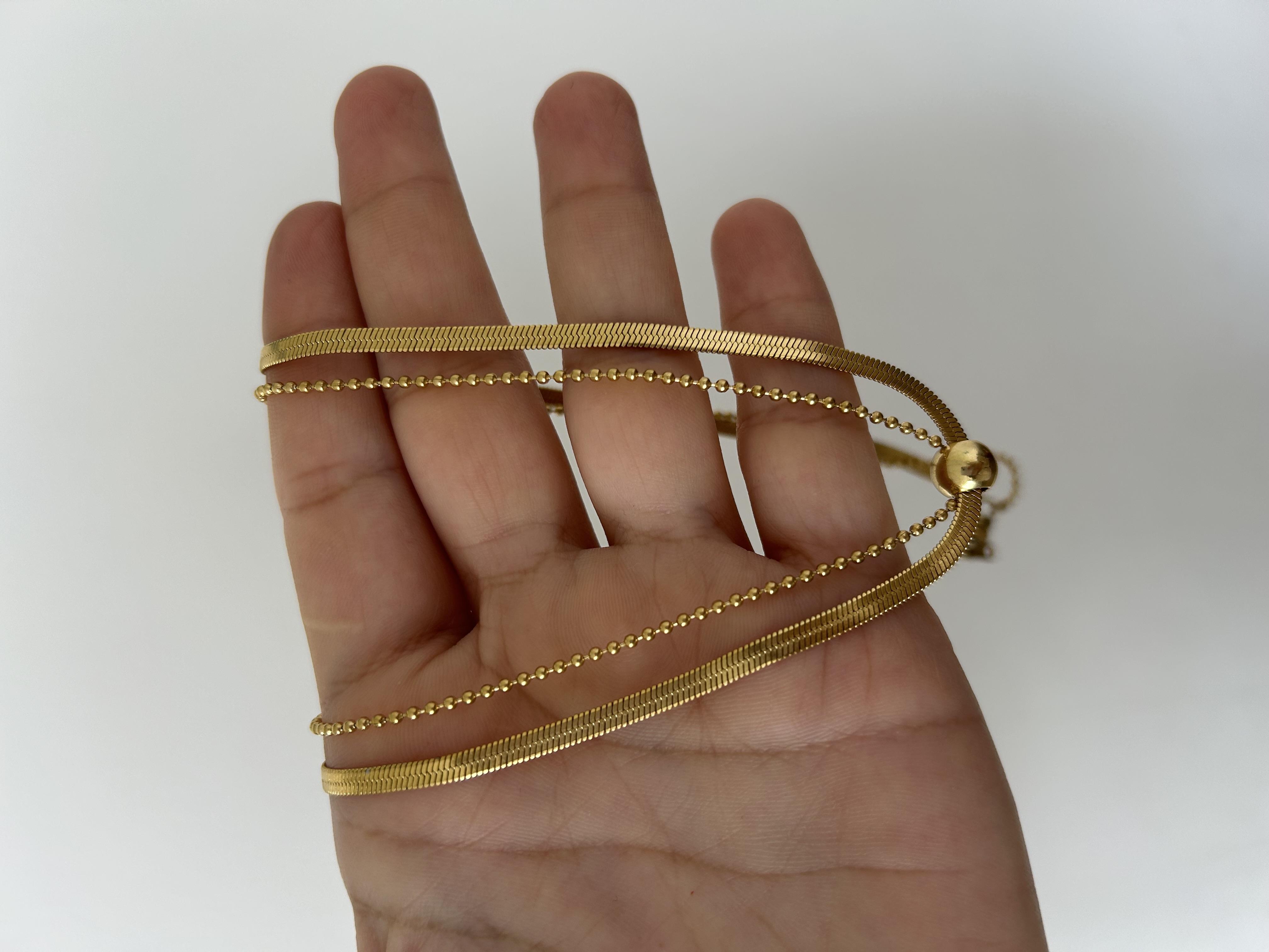 Top detaylı İtalyan kolye 