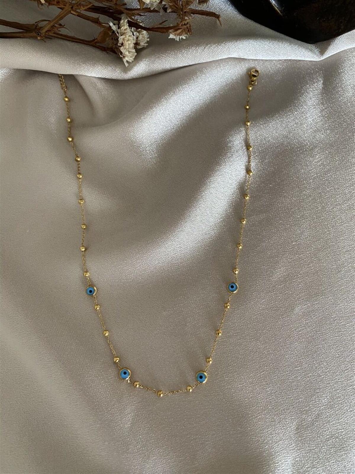 Topçuklu nazar kolye