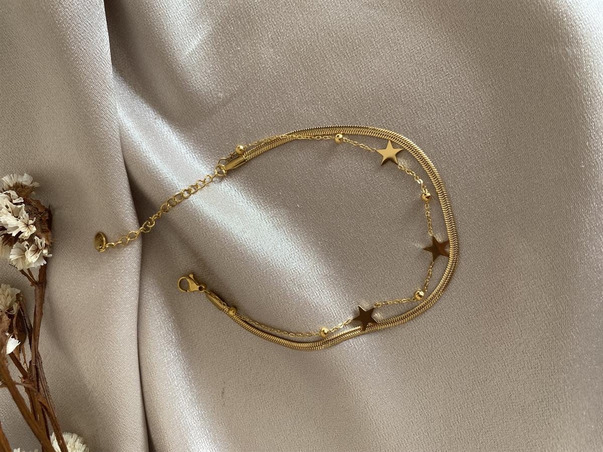 Yıldız model çift zincir halhal