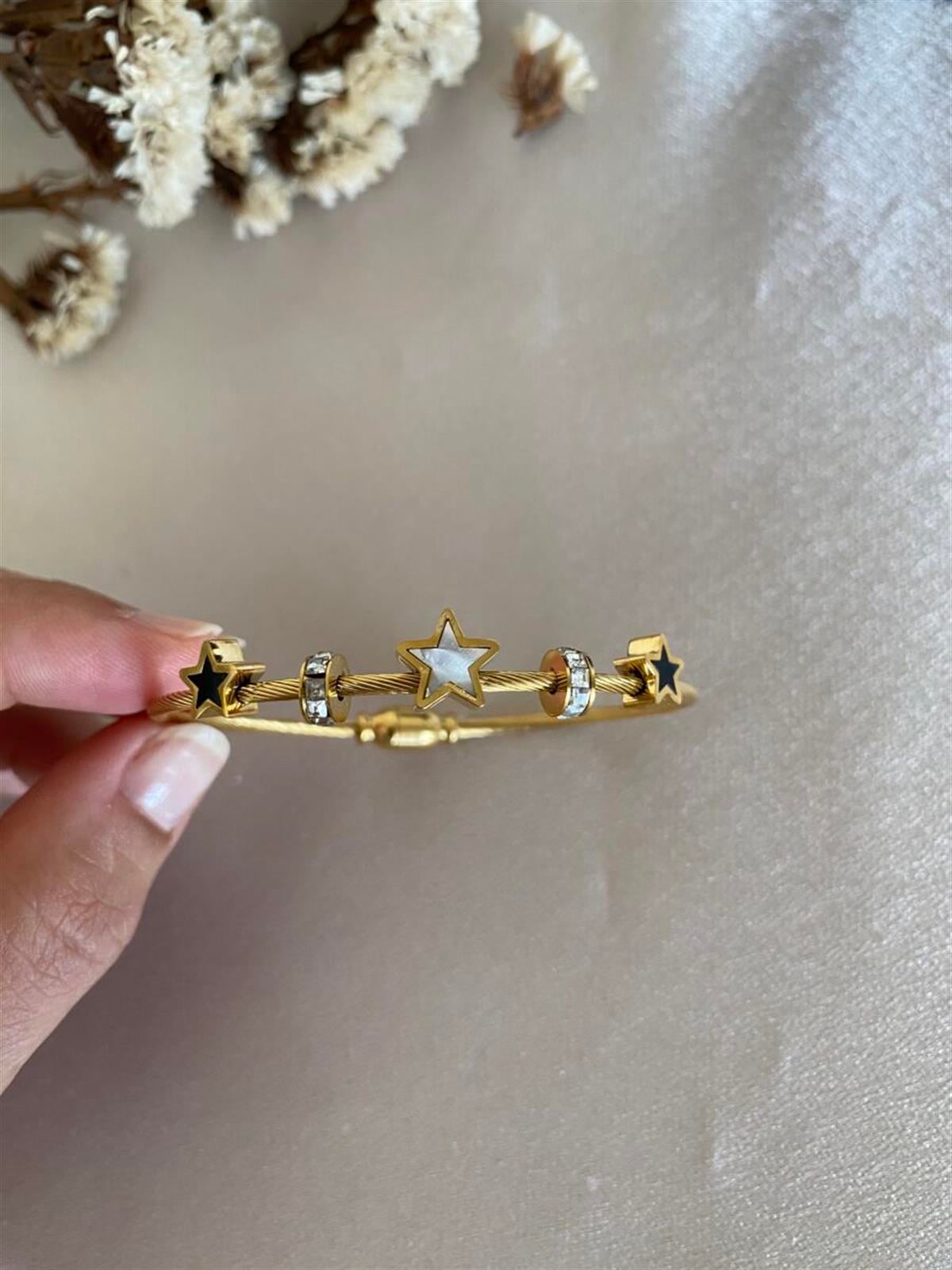 Yıldız model taşlı pandora