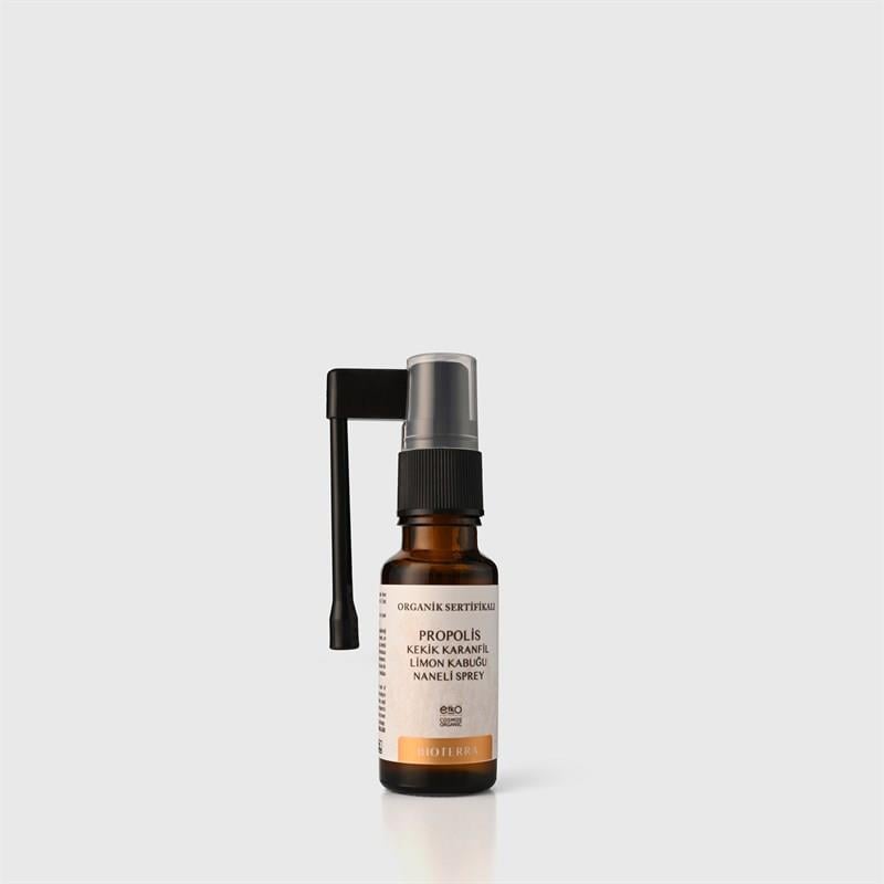 Bioterra Organik Propolis Kekik Karanfil Boğaz Spreyi 20 Ml