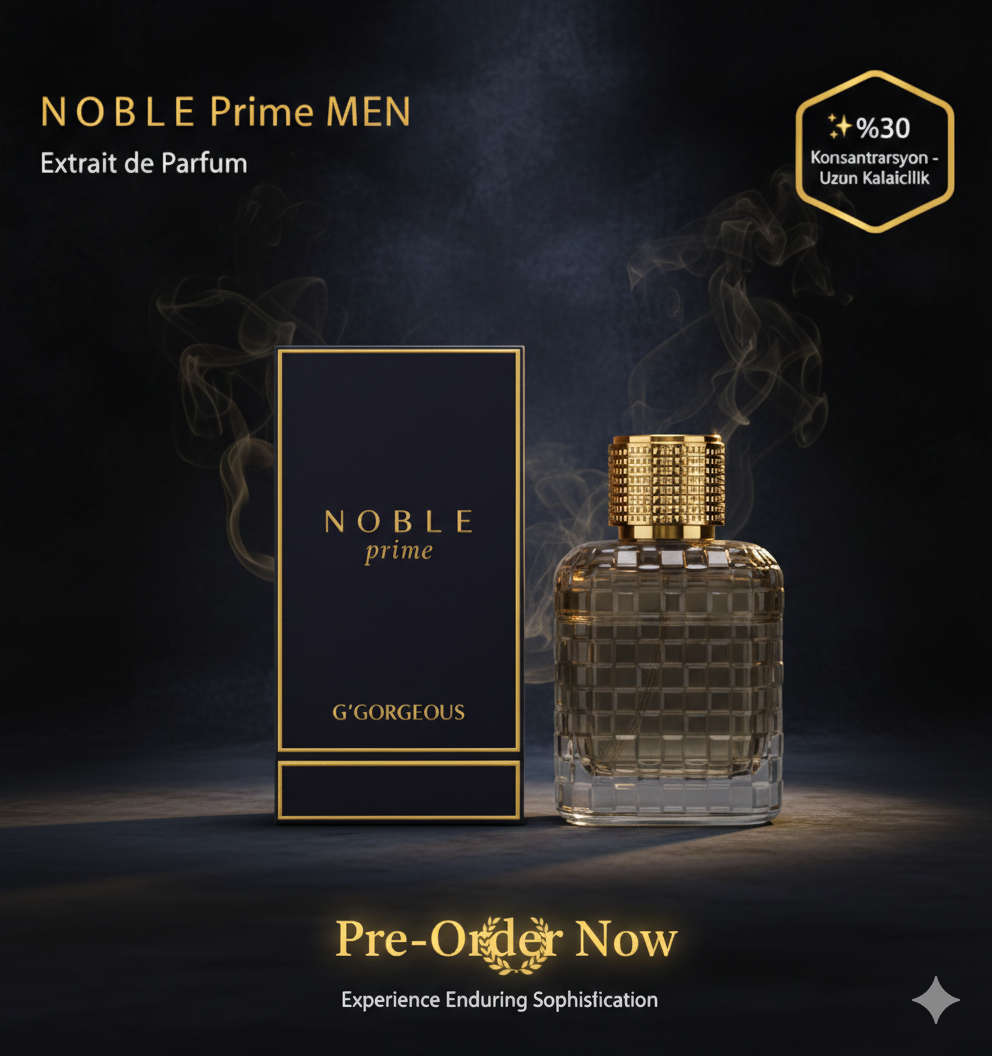 G'GORGEOUS Noble Prime Men 100 ml Erkek Parfüm Extrait De Parfum %30 Esans Yoğun Kalıcı