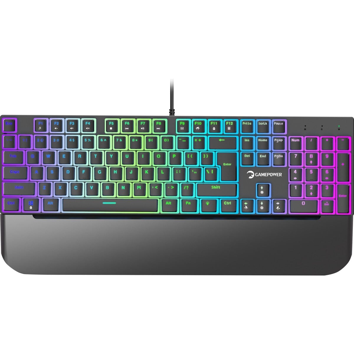 GAMEPOWER Suki Mekanik Kırmızı Switch Puding Keycaps Türkçe Q 104 Tuş USB Gaming Klavye