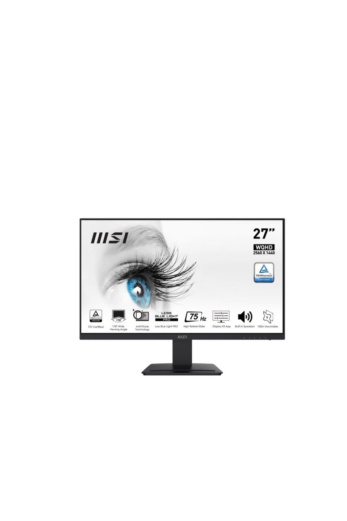 MSI Pro MP273QV 27 inç 75Hz 1ms WQHD Adaptive Sync VA Monitör
