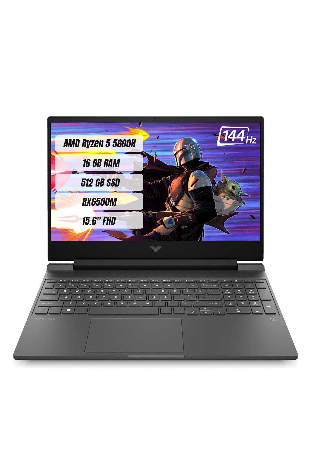 Hp Victus 15-FB0027NT AMD R5 5600H 16GB 512GB SSD RX6500M-4GB Freedos 15.6
