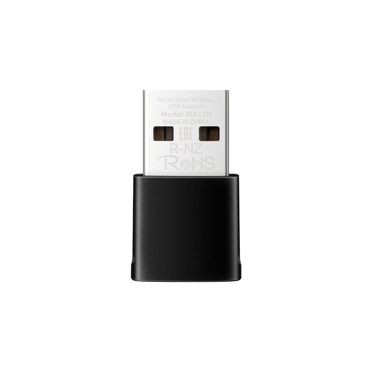 MERCUSYS MA12N | N300 Mbps Nano USB Adaptör | Kompakt Tasarım | Tak‑Çalıştır | Windows 10/11