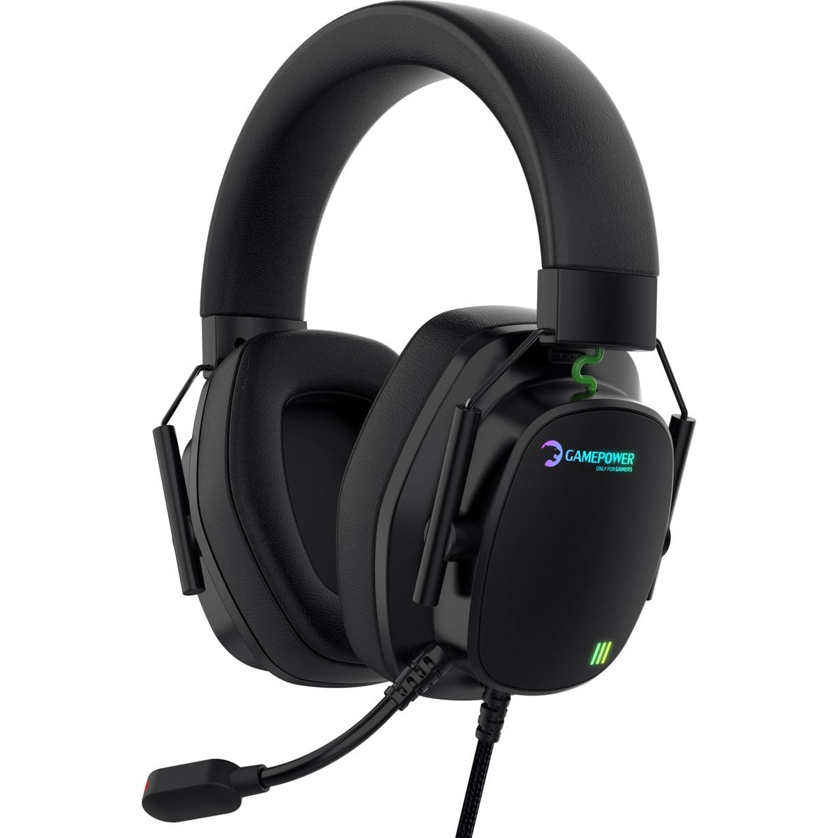 GAMEPOWER Kai Titanium Siyah 7.1 Surround Hi-Fi Manyetik Pad Rgb Gaming Kulaklık (2x Cooling Pad Hediyeli)