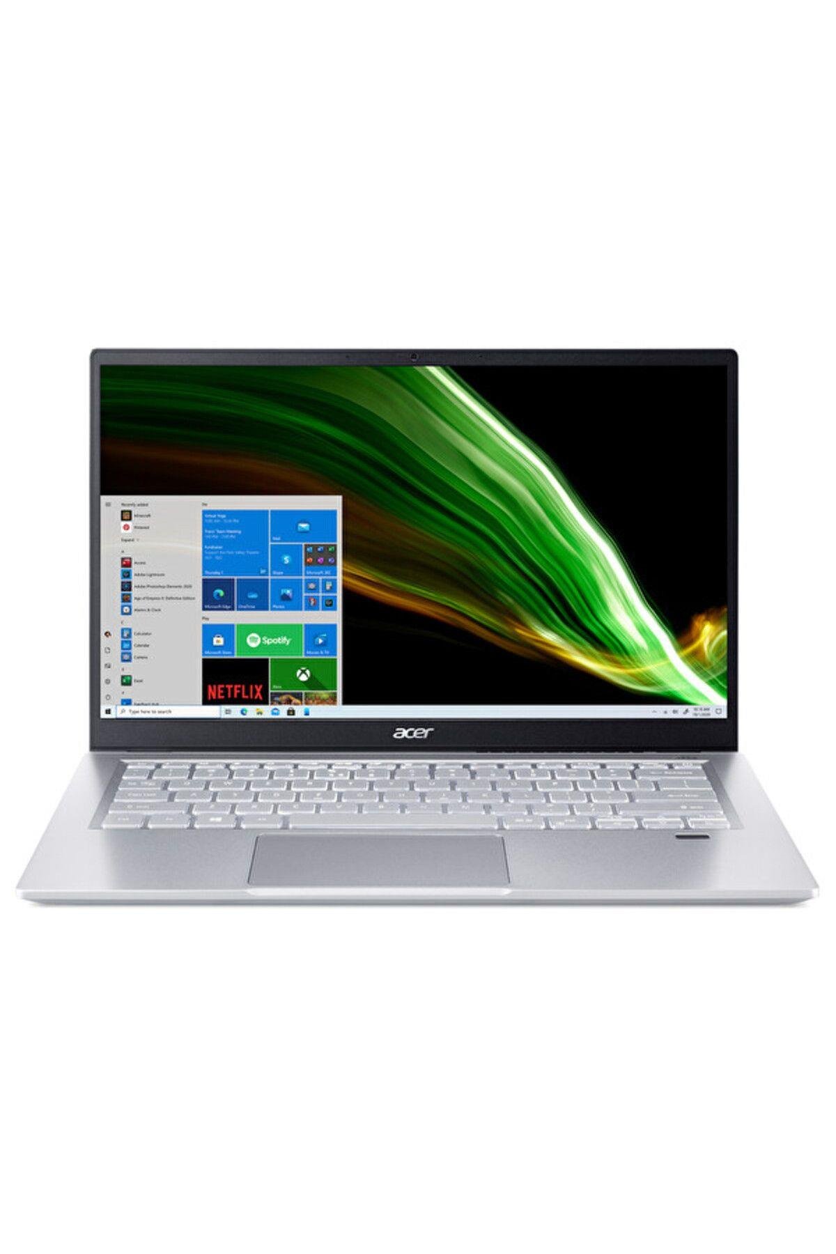 Acer Swift 3 Sf314-43-R09W AMD Ryzen7 5700U 16GB 512GB SSD AMD Radeon 14'' Linux Gümüş Notebook