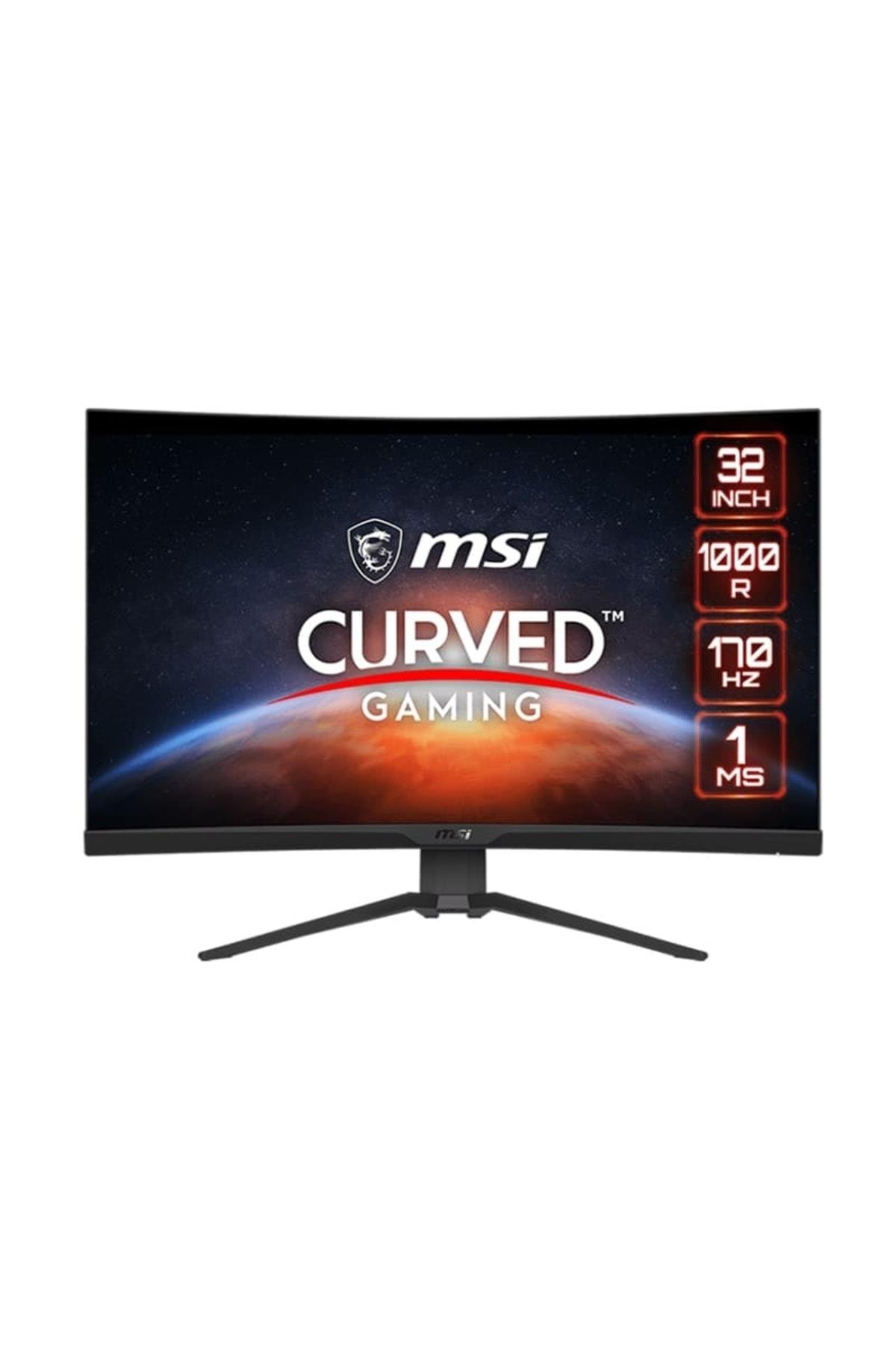 MSI G322CQP 31.5 2560x1440 170Hz 1ms HDMI DP Curved Led Gaming Monitör