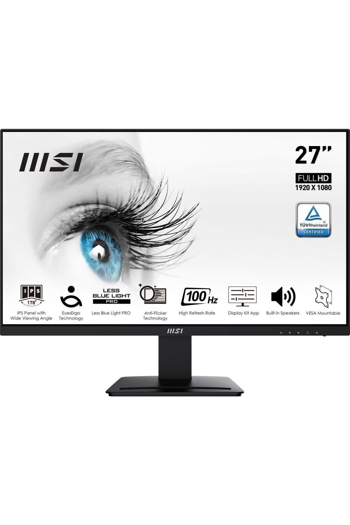 MSI PRO MP273A 1920x1080 (FHD) FLAT IPS 1ms 100HZ ANTI-GLARE MONITOR