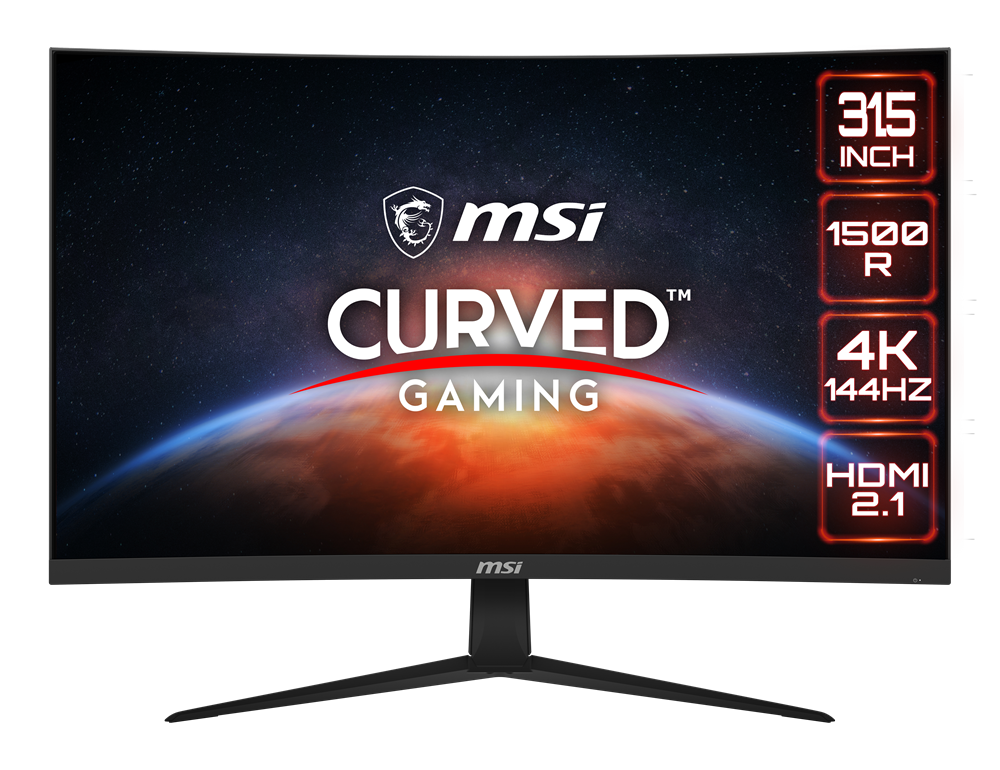 MSI G321CU CURVED 1500R VA 3840X2160 (UHD) 144HZ 1MS GAMING MONITOR
