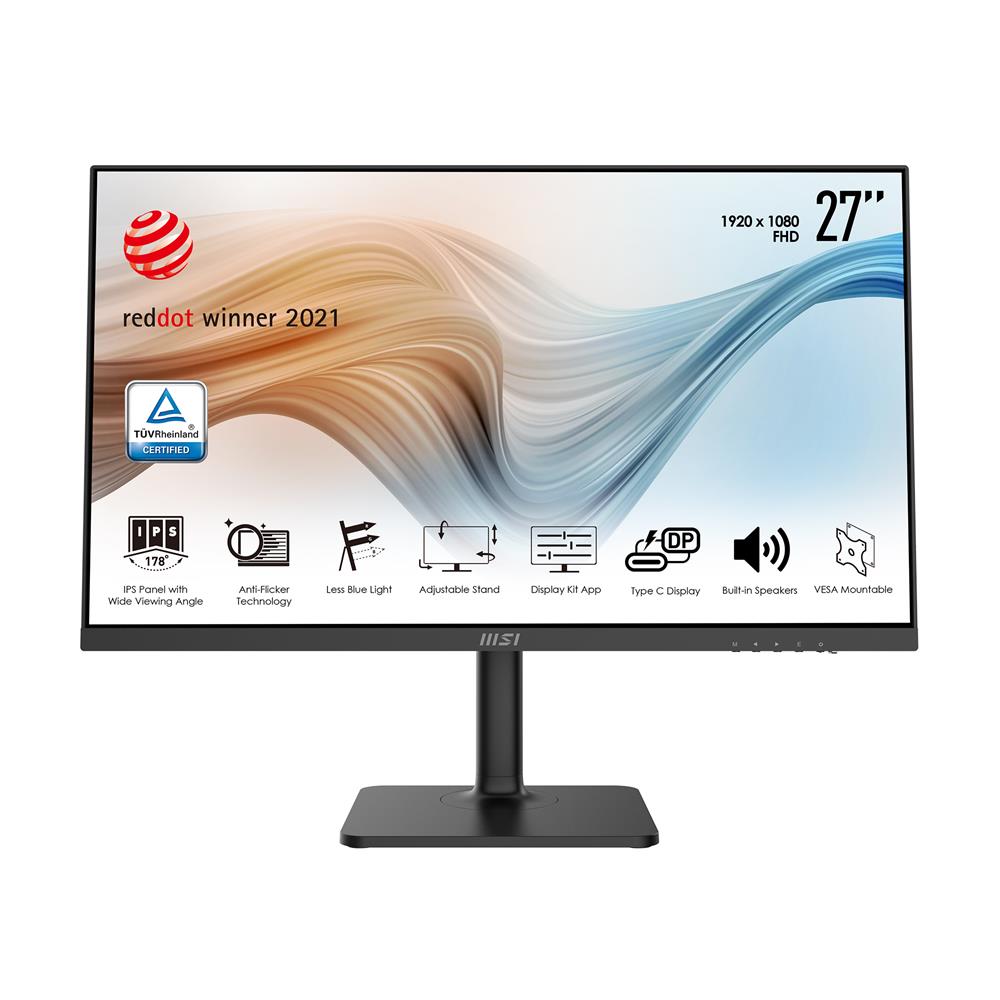 MSI Modern MD271P 27'' FHD IPS 75Hz 5ms Siyah Monitör