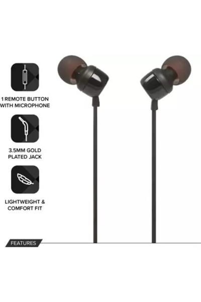JBL Tune 160, Kulaklık, CT, IE, Siyah
