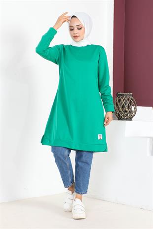 Armalı Tesettür Tunik-Benetton Yeşili