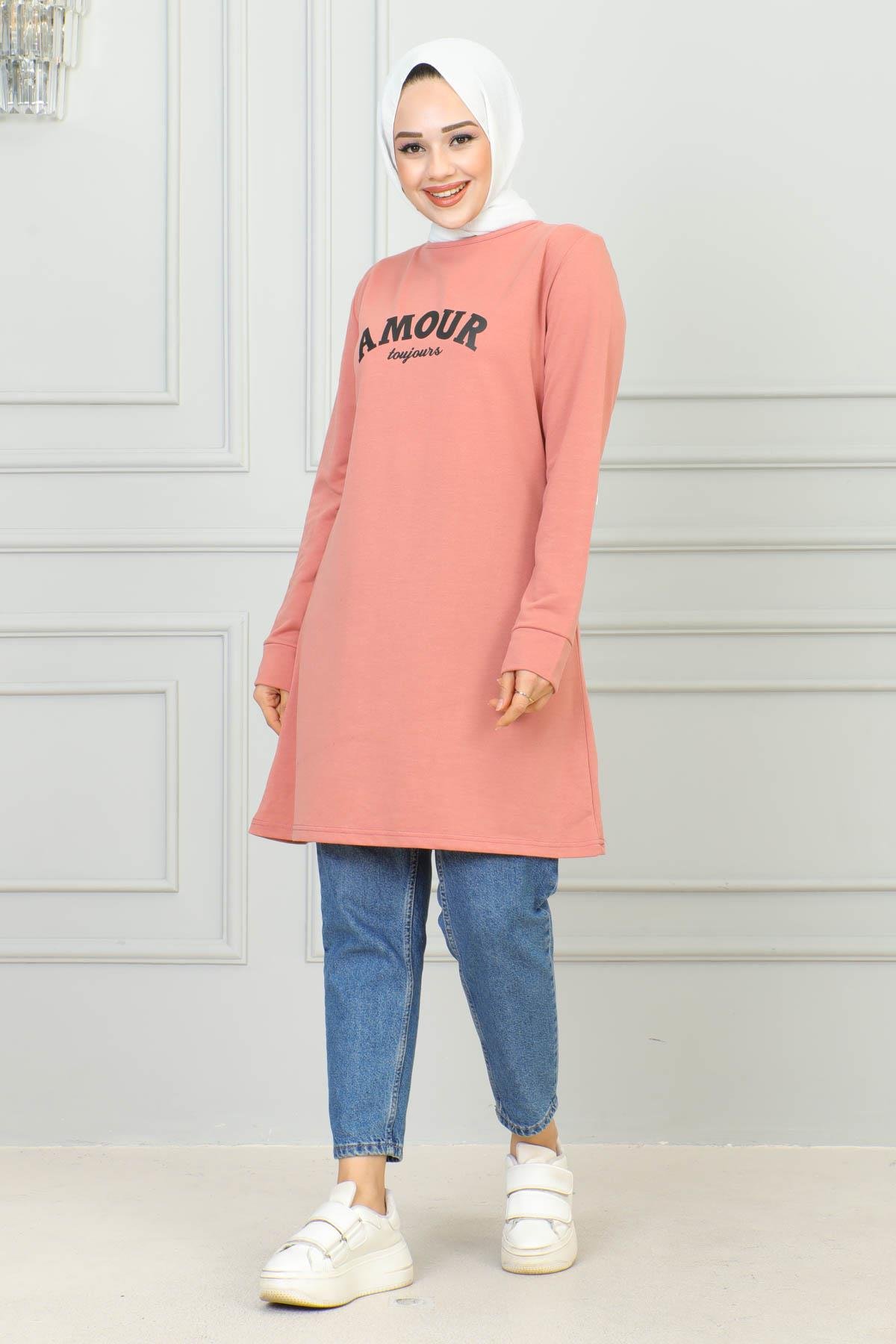 Tesettür Tunik Modelleri | Baskılı Tunik | Affanmoda 