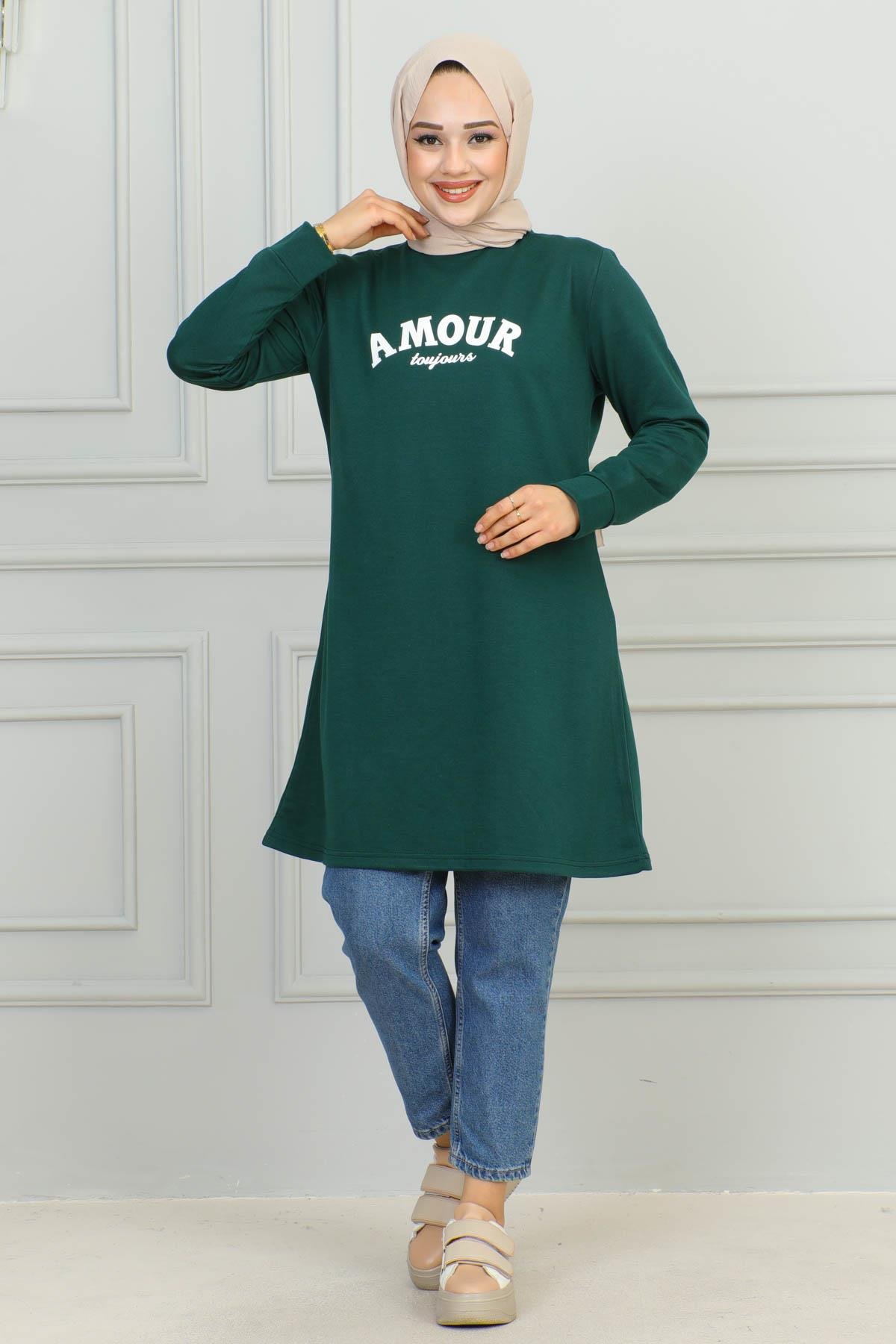 Tesettür Tunik Modelleri | Baskılı Tunik | Affanmoda 