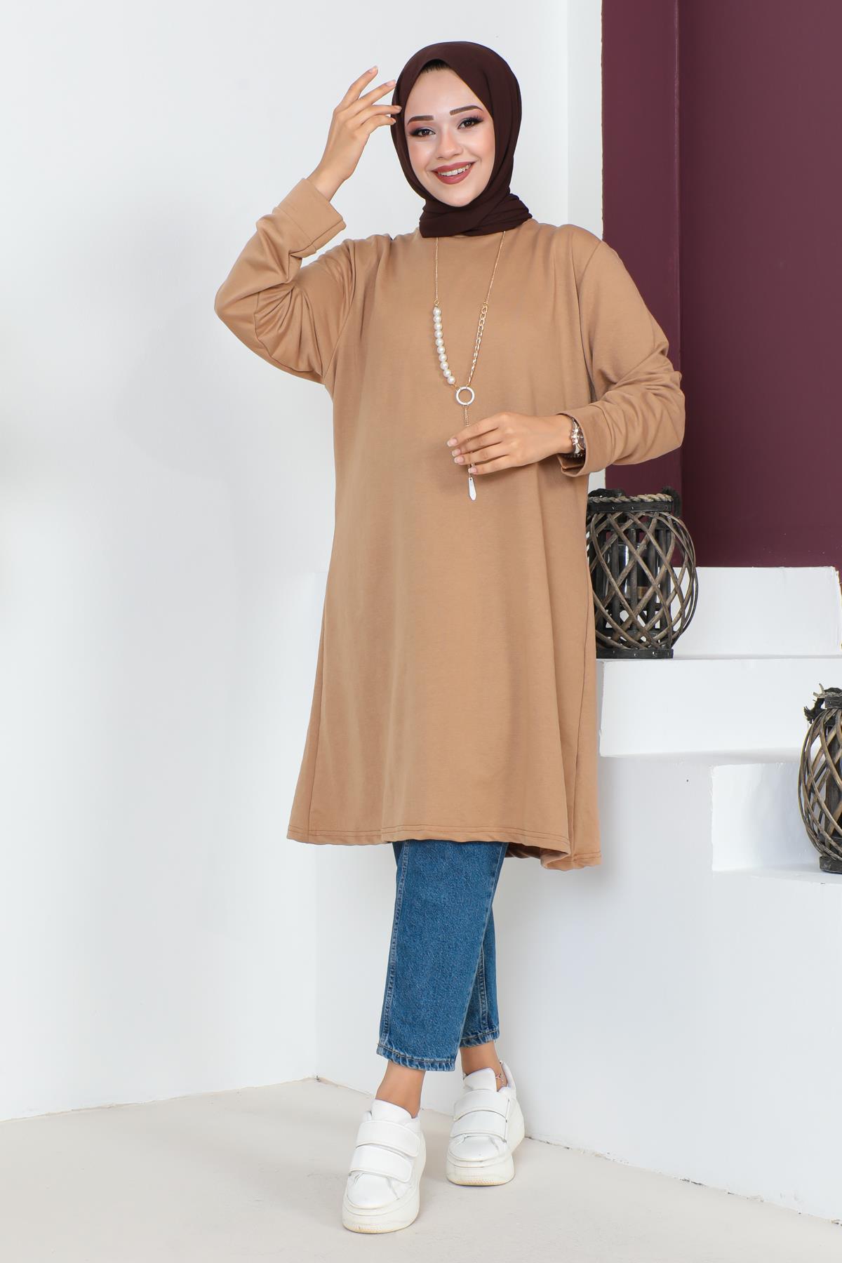 Kolyeli Tesettür Tunik Modelleri - Affan Moda