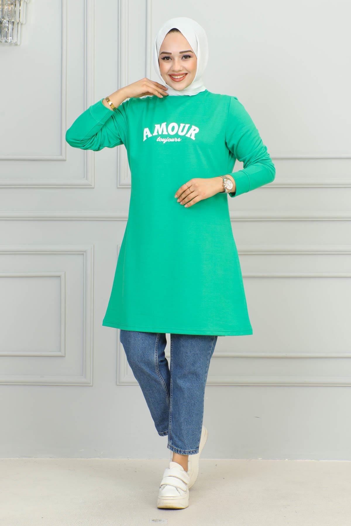 Tesettür Tunik Modelleri | Baskılı Tunik | Affanmoda 