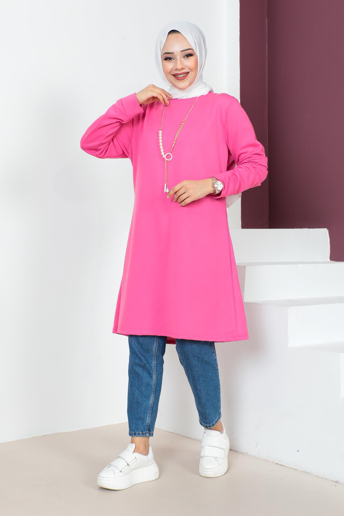 Kolyeli Tesettür Tunik Modelleri - Affan Moda