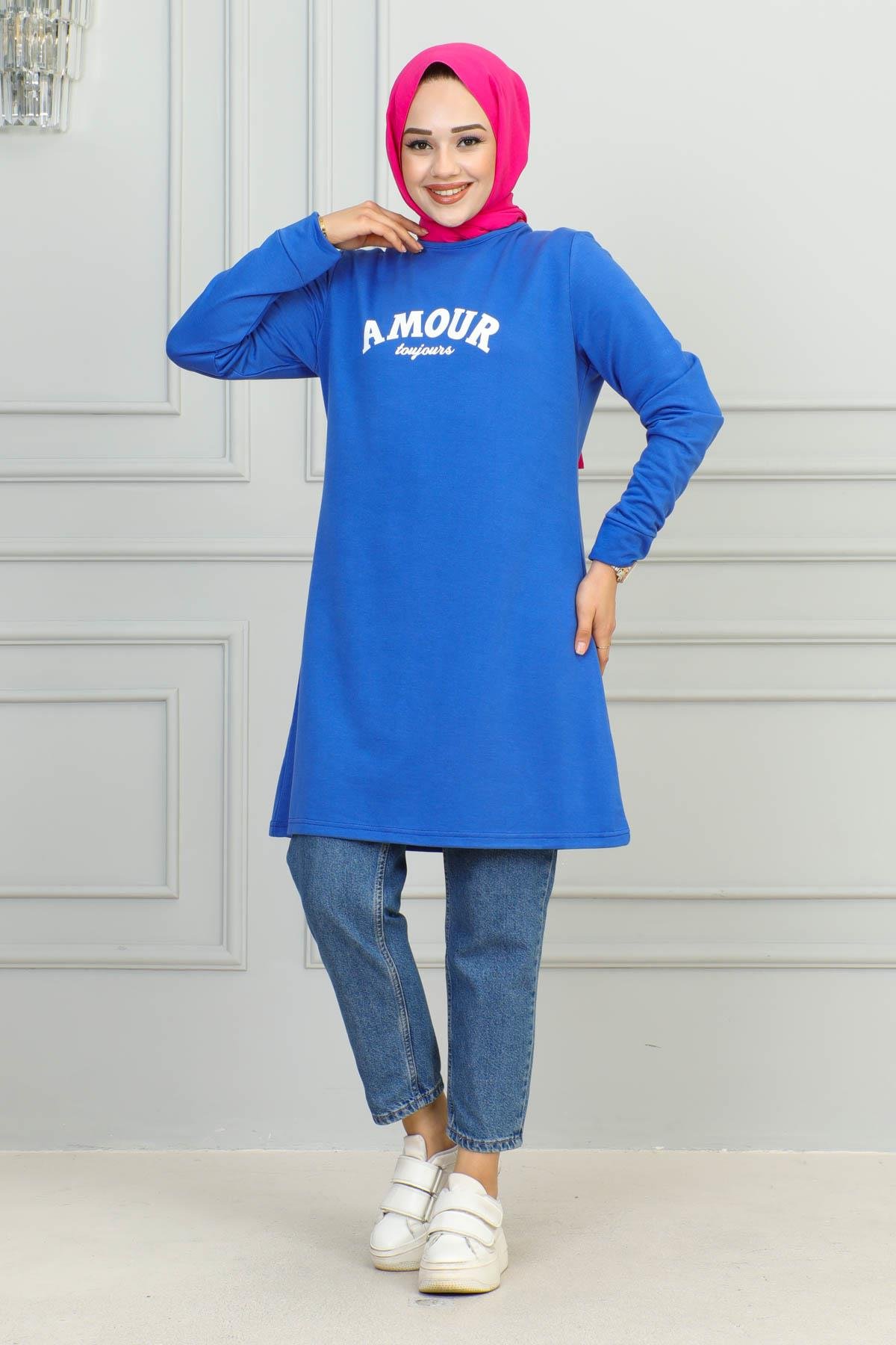 Tesettür Tunik Modelleri | Baskılı Tunik | Affanmoda 