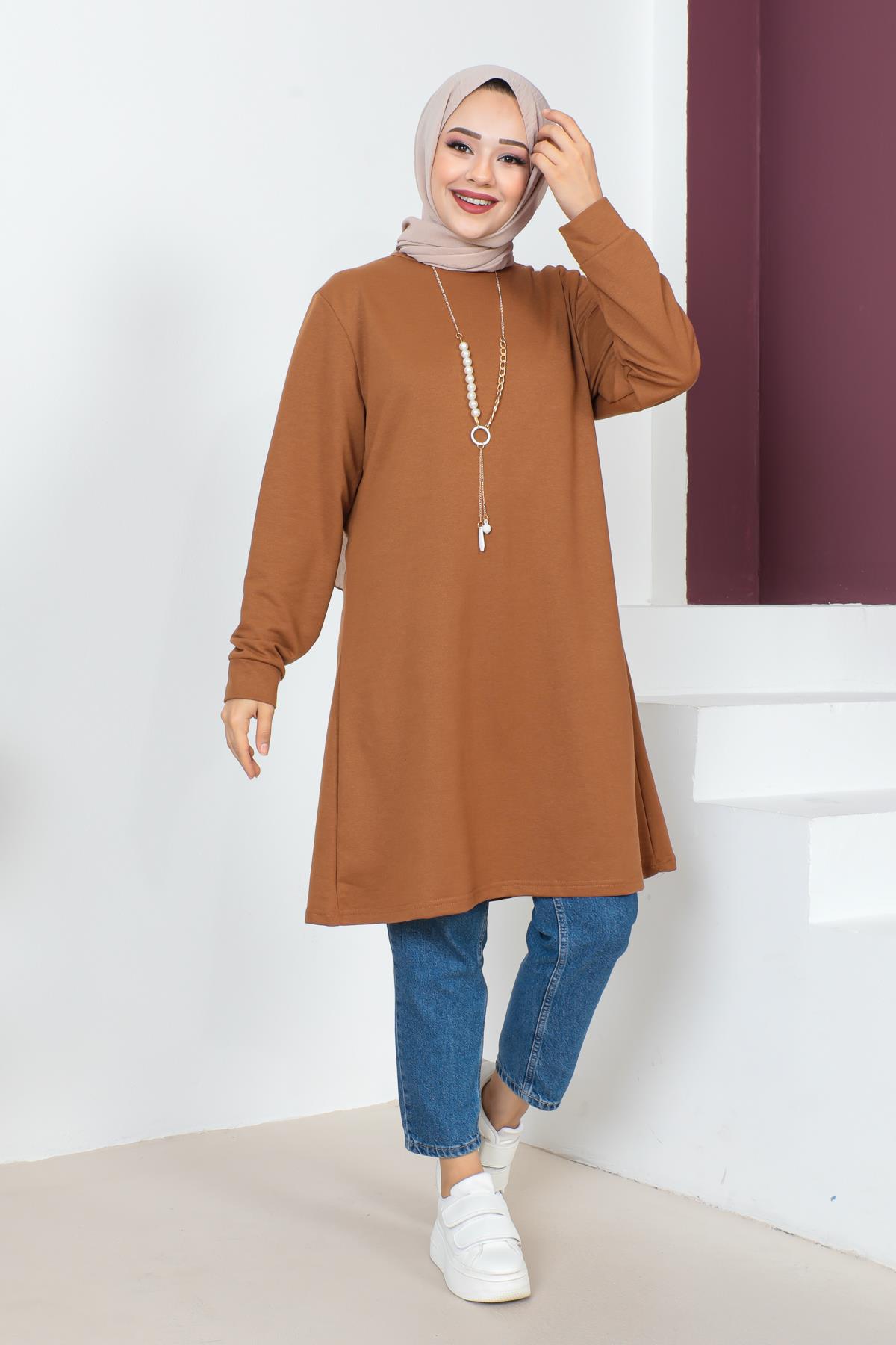 Kolyeli Tesettür Tunik Modelleri - Affan Moda