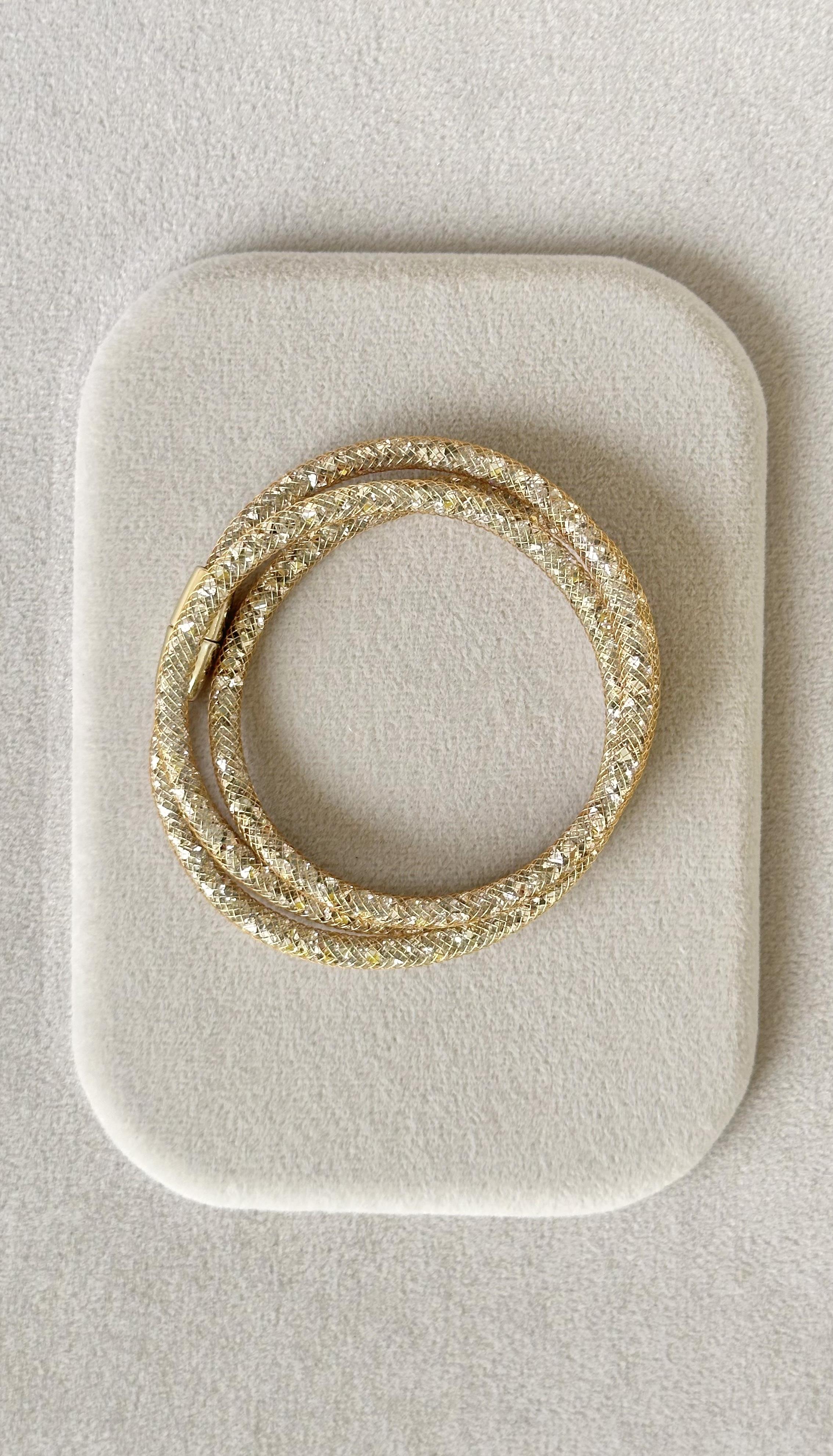 Gold Simli Mıknatıs Uçlu Bileklik