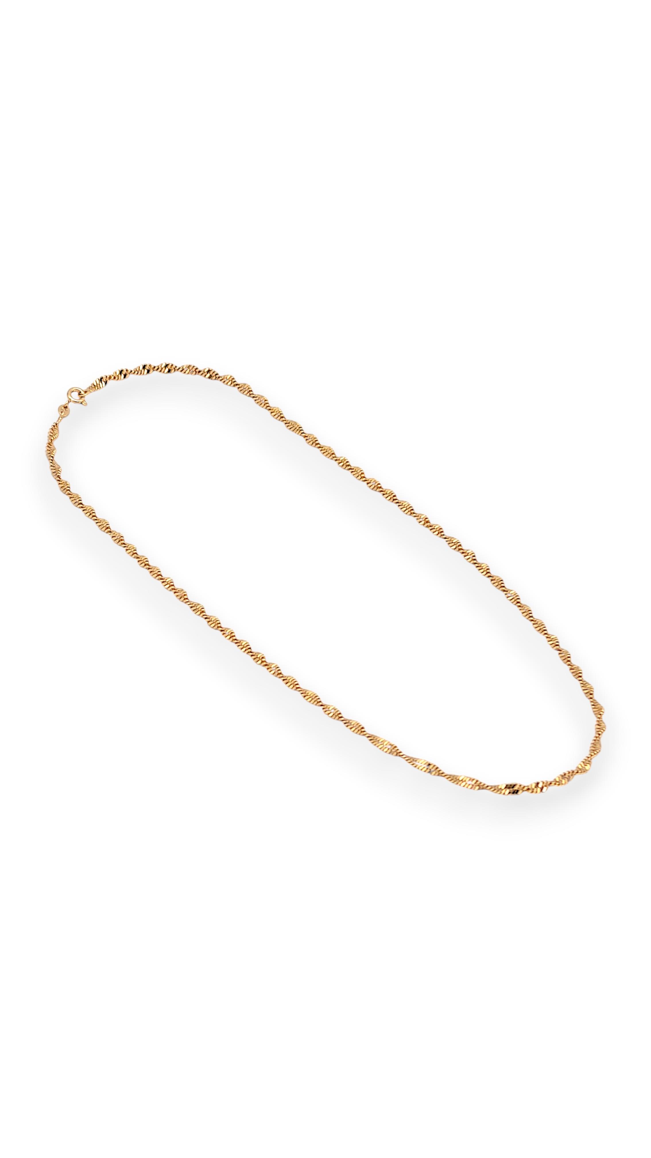 Pırıltılı Burgu Kolye 50cm