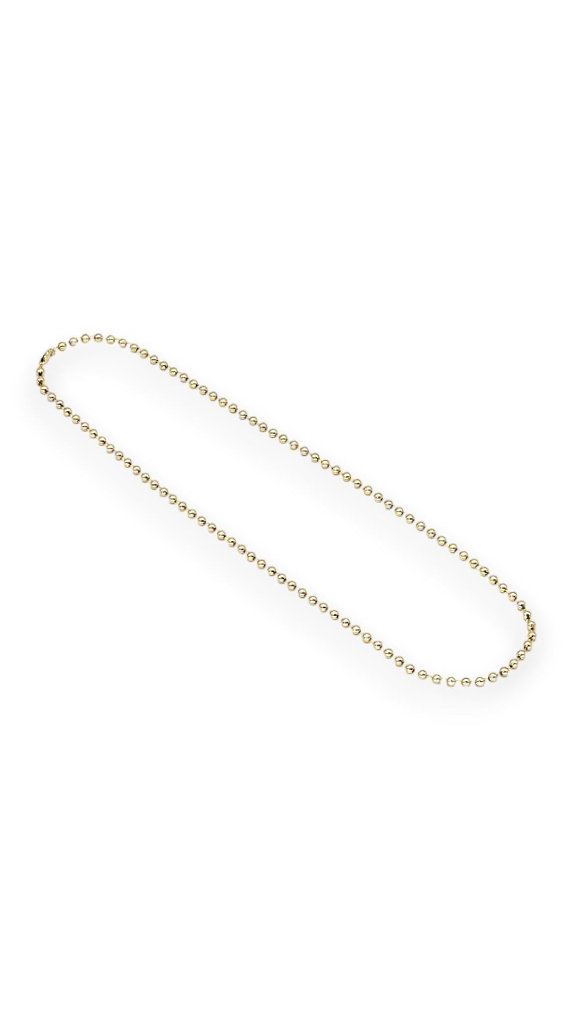 Topçuklu 14K Gold  Kolye 60cm