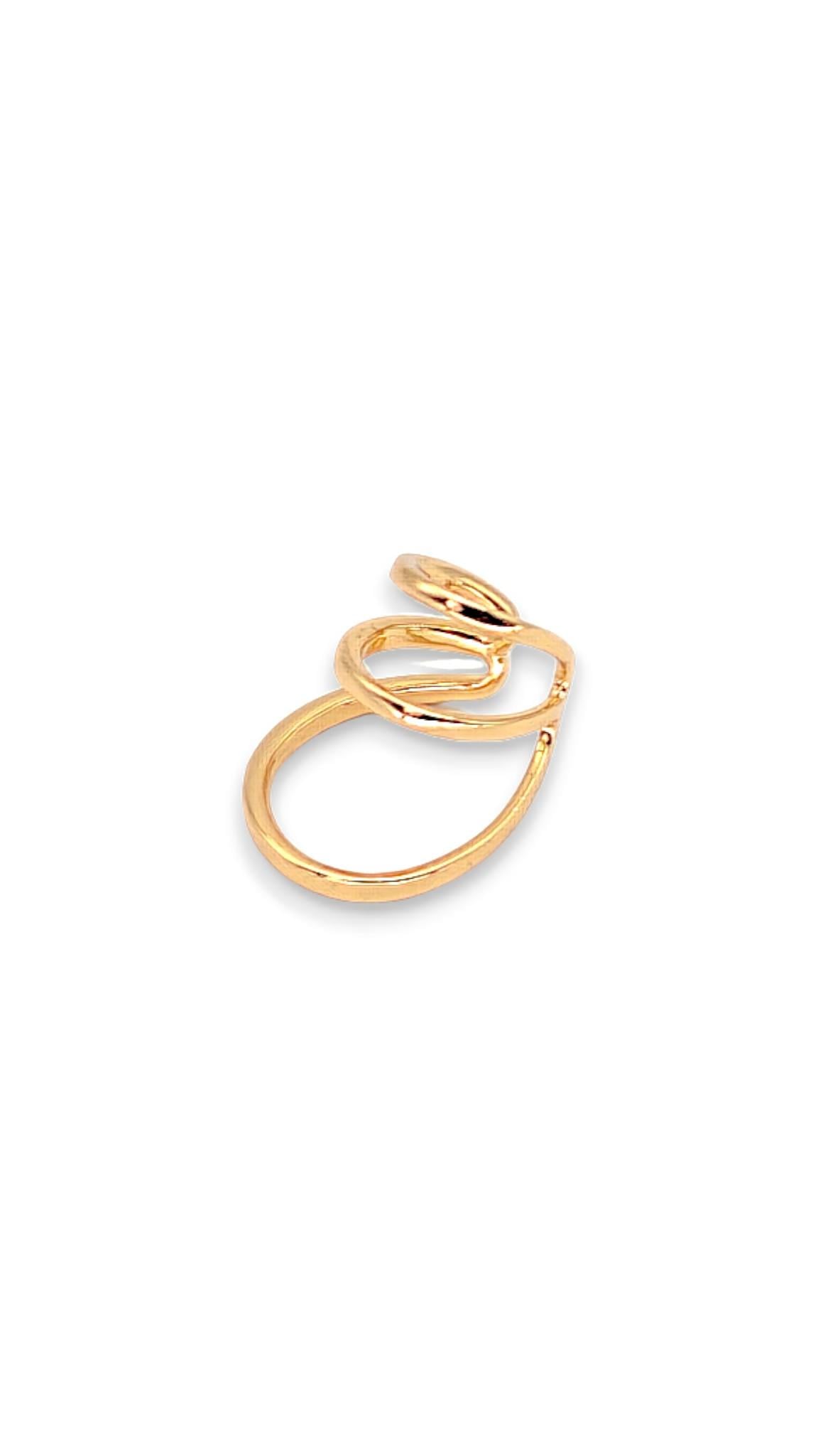 Üçlü Gold Earcuff 2cm
