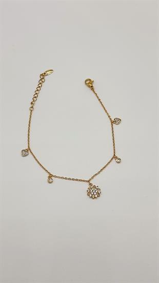 çiçek detay charme bileklik