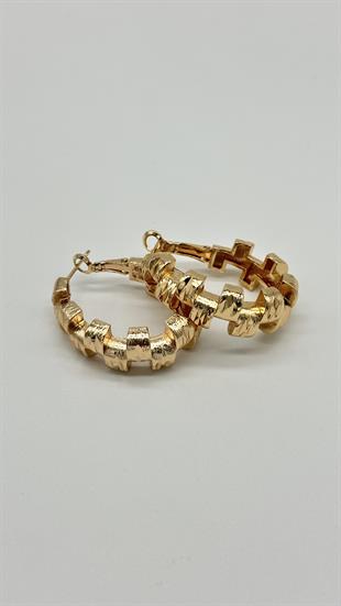 Mat Şerit Halka Küpe