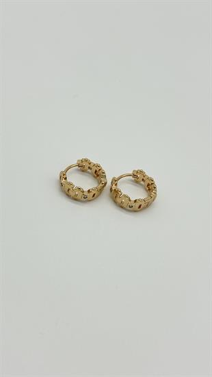 Mini Plaka Detay Halka Küpe