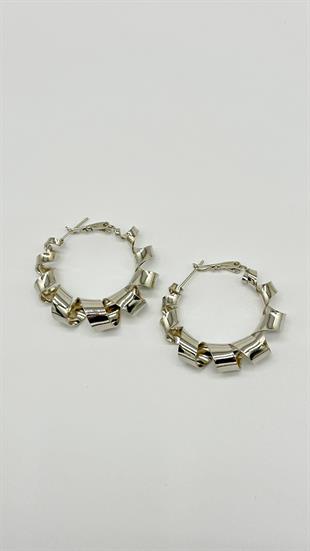 Plaka Burgu Silver Küpe 