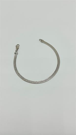 prıltılı italyan zincir bileklik silver