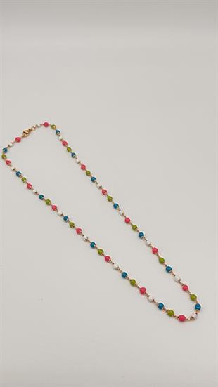 Renkli Mineli kolye