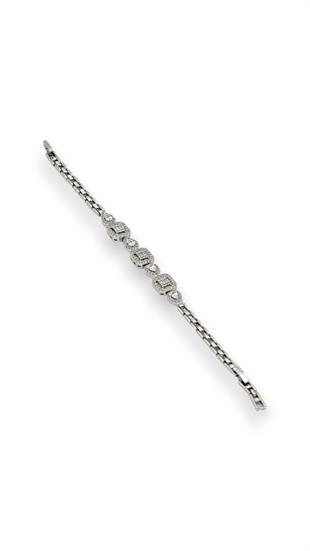 Zirkon Taşlı Silver Bileklik 20cm