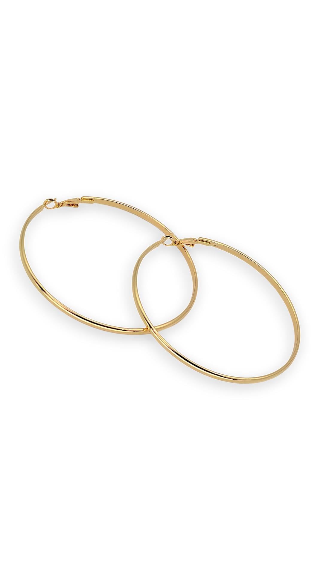  Büyük Halka Küpe Gold 6.5cm