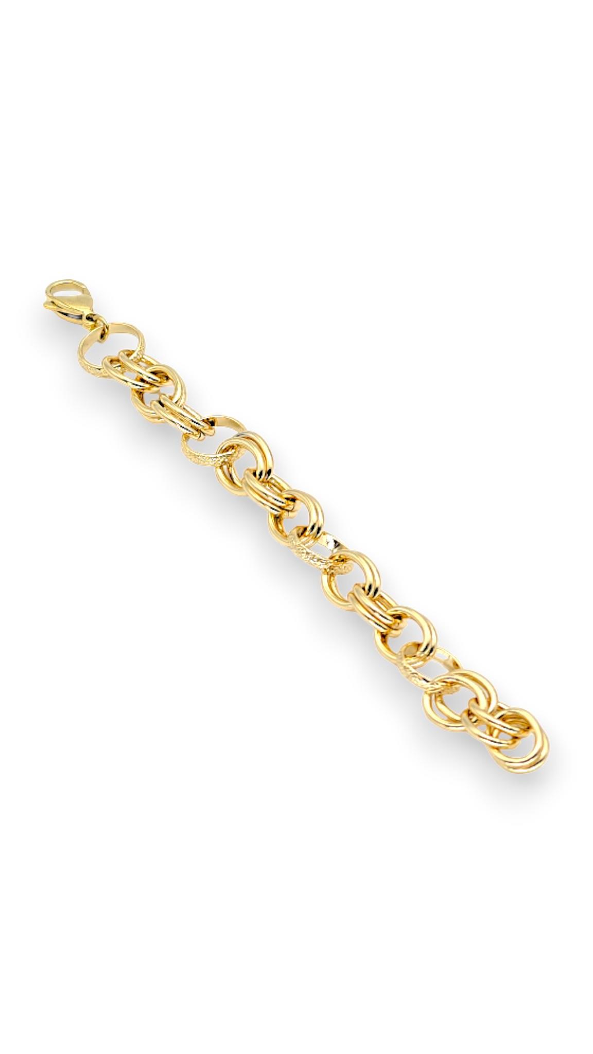 Araları Yüzük Halka İri Bileklik 14K Gold 20cm