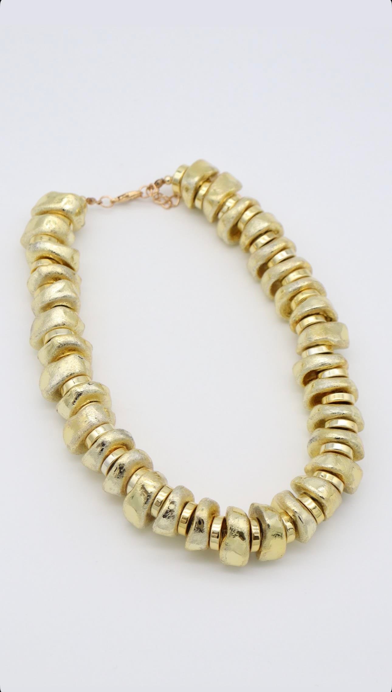 Çakıl Taşlı Wilma Kolyesi Gold